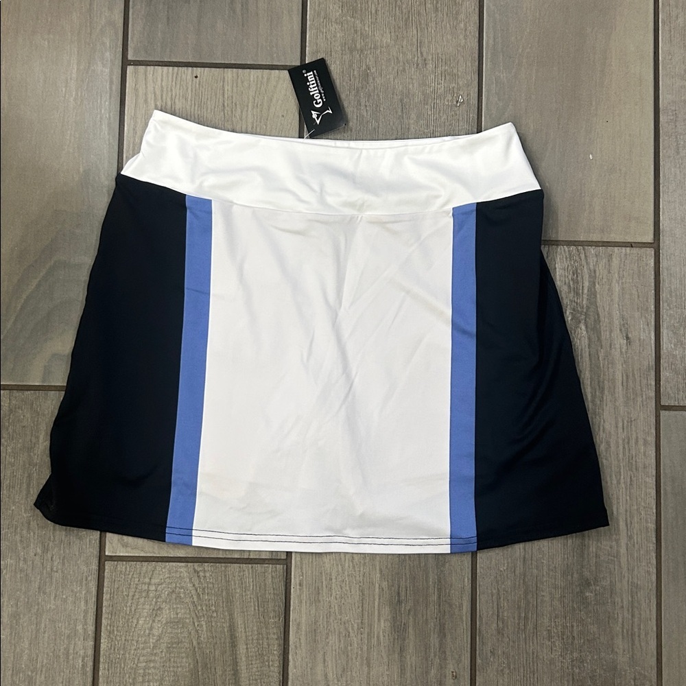 GOLFTINI Multicolor Stability Pull On A-Line Mini Skort - Picture 4 of 6